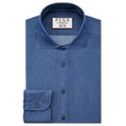 Thomas Pink Caldicot Plain Slim Fit Button Cuff Shirt Navy/plain