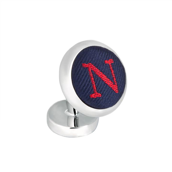 Thomas Pink N Alphabet Cufflink - Sold Individually Navy/red