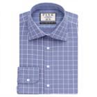 Thomas Pink Edward Check Slim Fit Button Cuff Shirt Blue/white