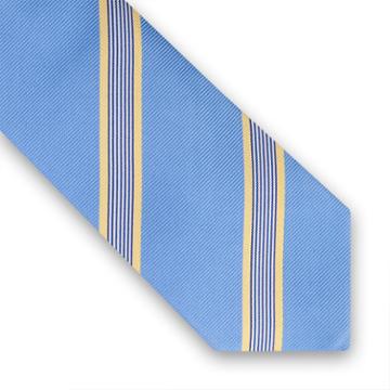 Thomas Pink Avebury Stripe Woven Tie Sky/yellow