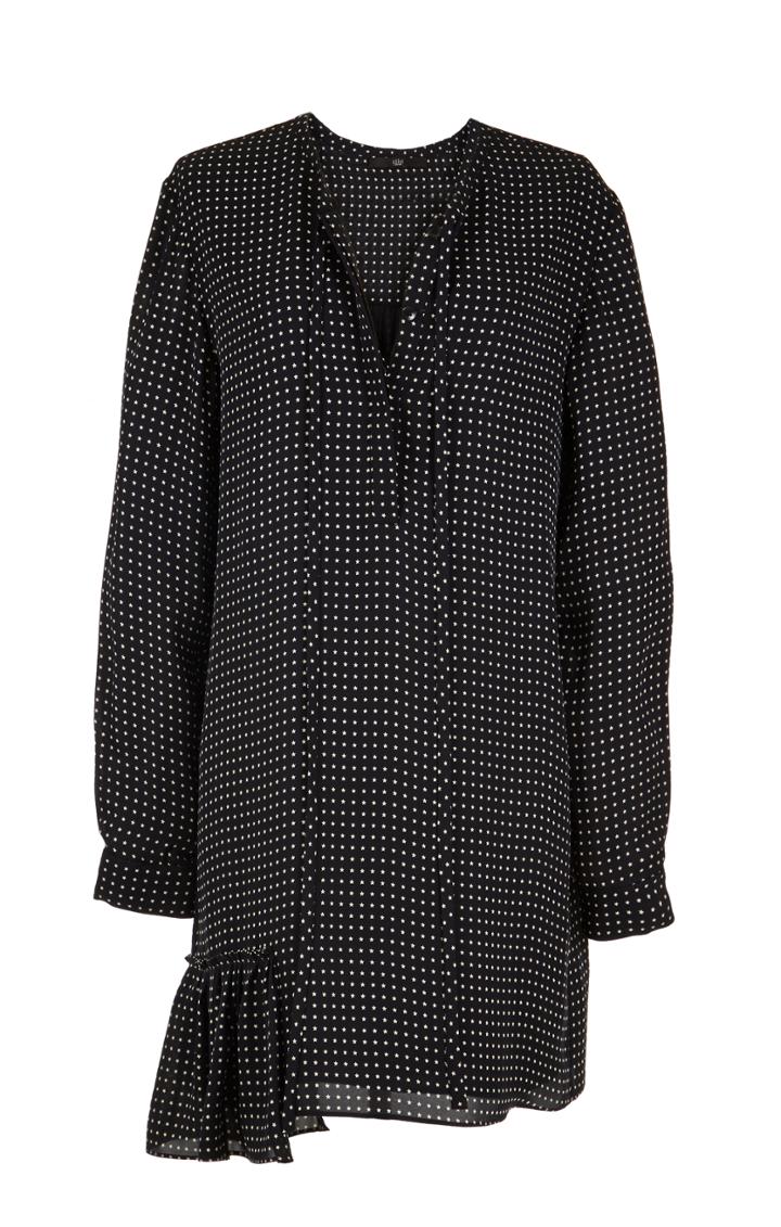 Estrella Printed Silk Shirt Dress