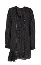 Estrella Printed Silk Shirt Dress
