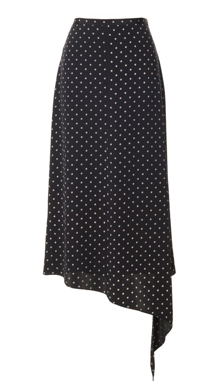 Diffusion Polka Dot Draped Skirt