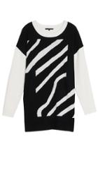 Zebra Stripe Jacquard Dress