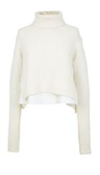 Layered Woven Turtleneck