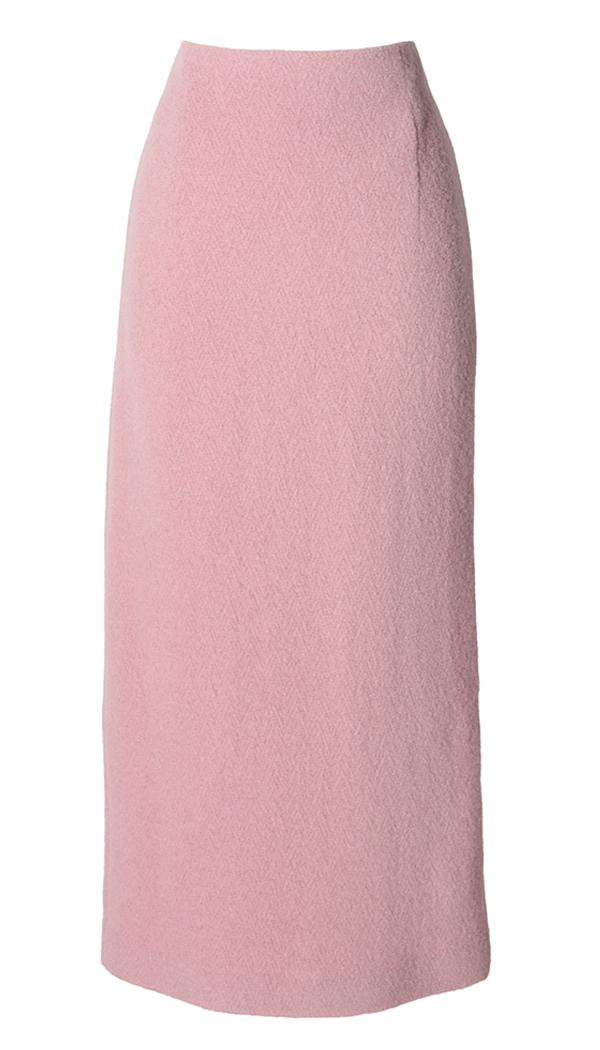 Plush Wool Pencil Skirt