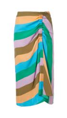 Julian Stripe Shirred Skirt