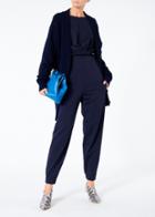 Mercer Knit Ruched Front Tie Jumpsuit