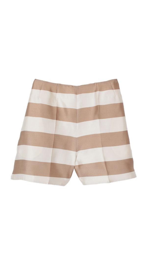 Escalante Striped Silk Shorts