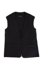 Seleste Silk Suiting Relaxed Vest