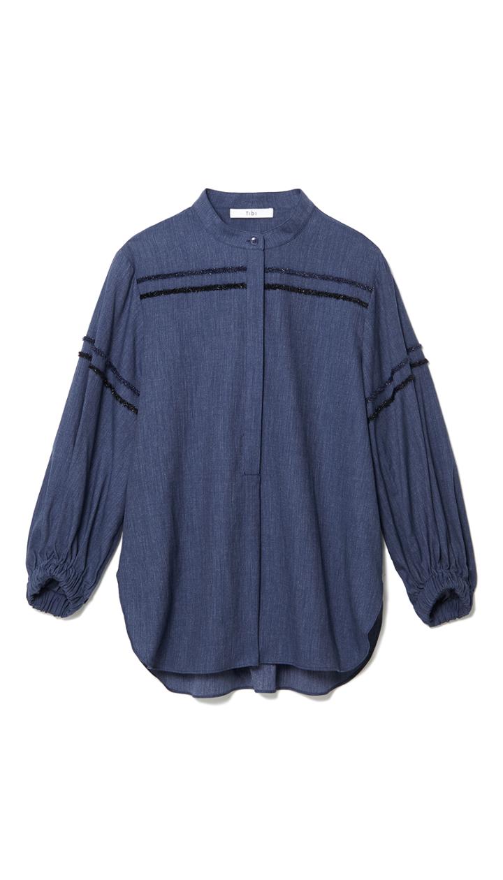 Denim Tunic With Lurex Detail