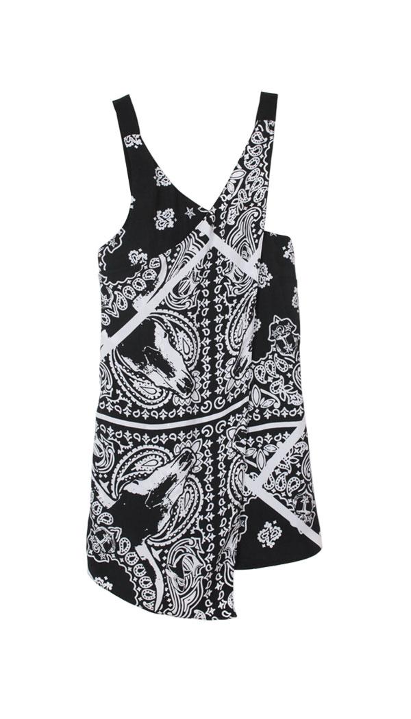 Patchwork Bandana Wrap Tank