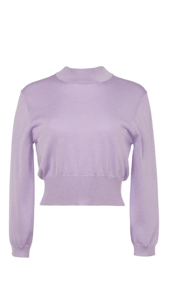 Crispy Viscose Ribbed Waist Pullover