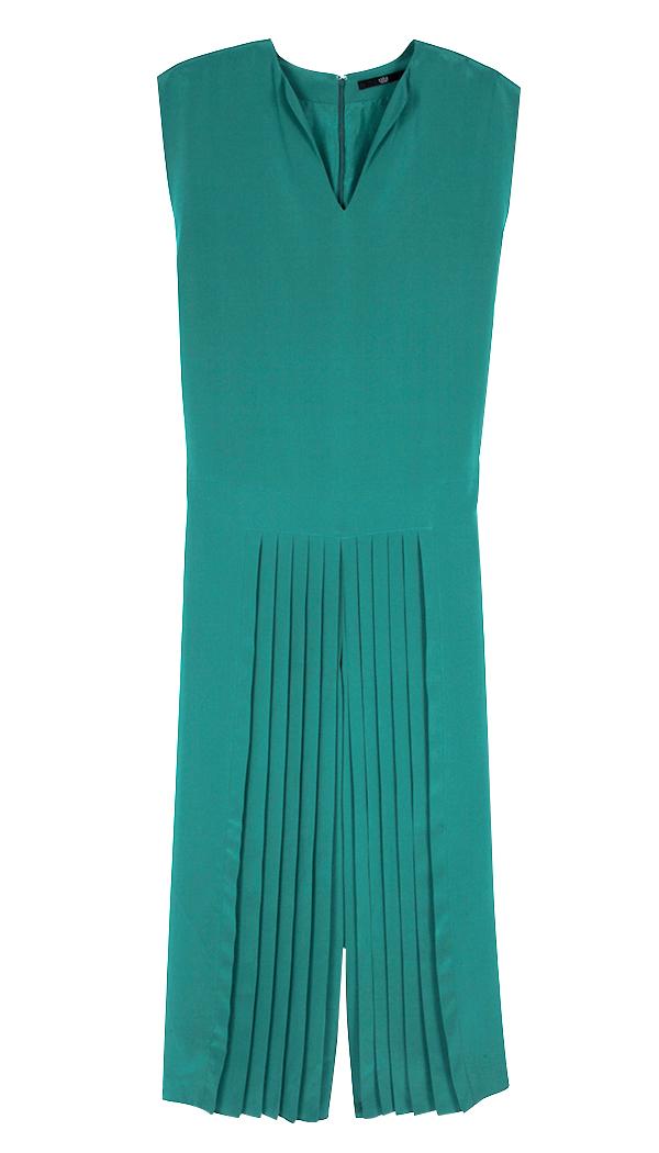 Simone Silk Pleated Jumpsuit