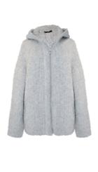 Boucle Cozy Hooded Cardigan