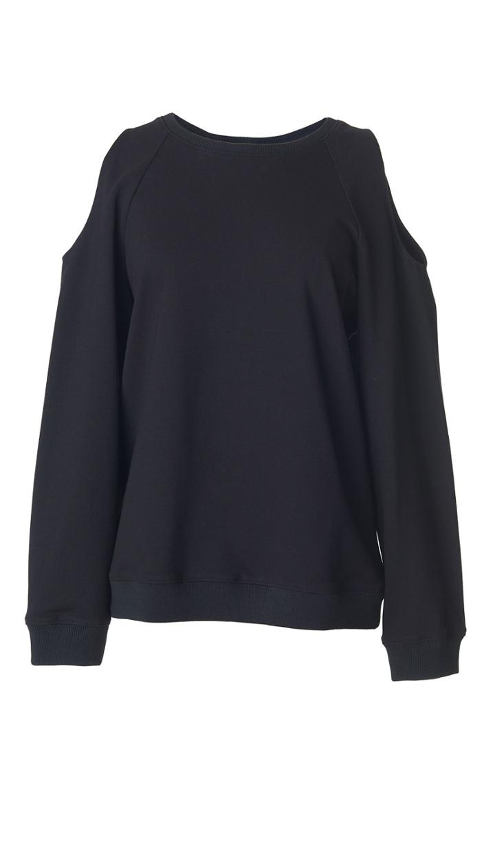 Bond Stretch Knit Cut Out Sweatshirt