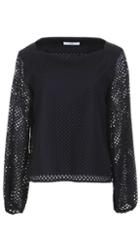 Pascale Laser Cut Sculpted Top