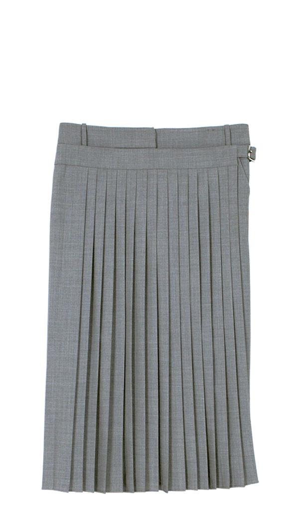 Tropical Wool Pleated Wrap Culottes