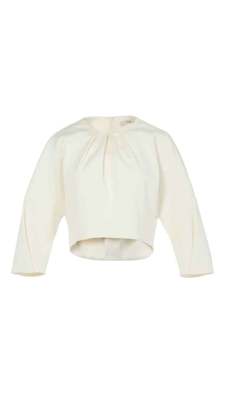Stretch Faille Sculpted Top