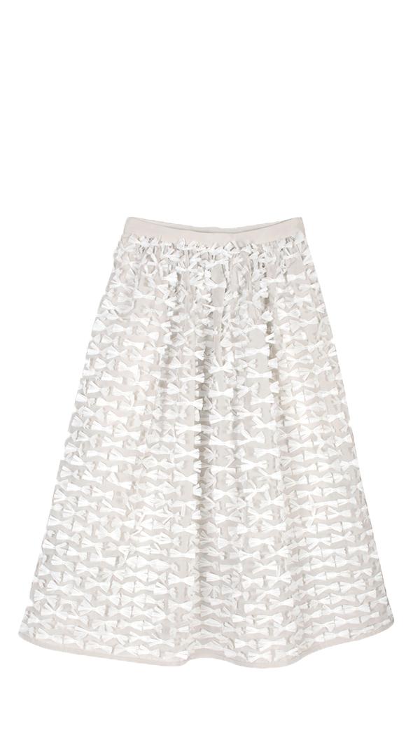 Ribbon Fil Coupe Full Skirt