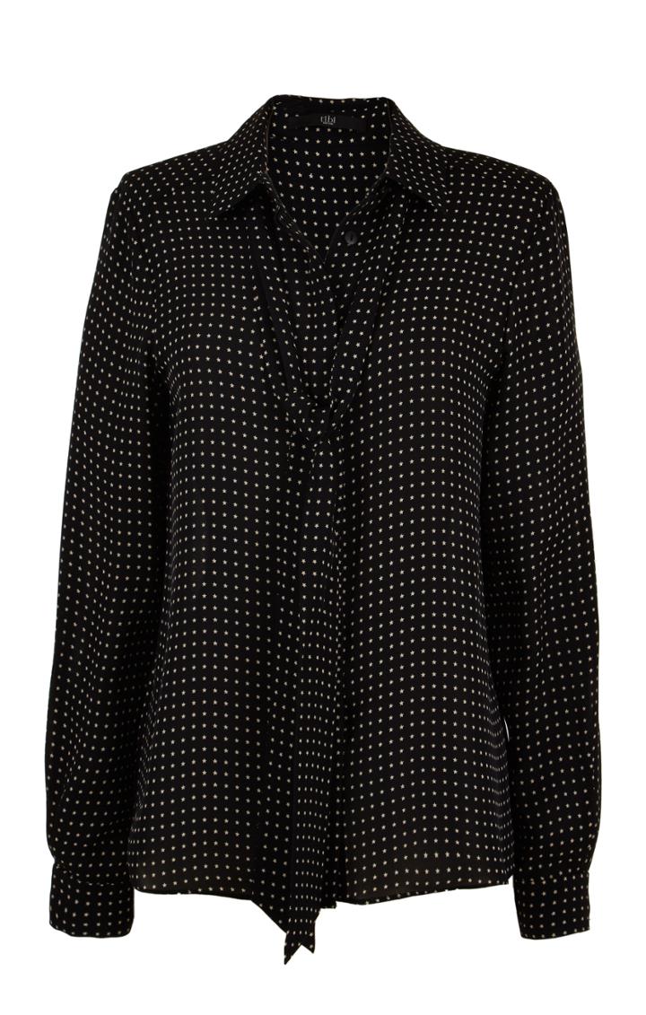 Estrella Printed Silk Blouse
