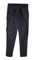 Cupro Piquet Relaxed Slim Pants