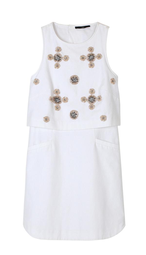 Cluster Beading Dress
