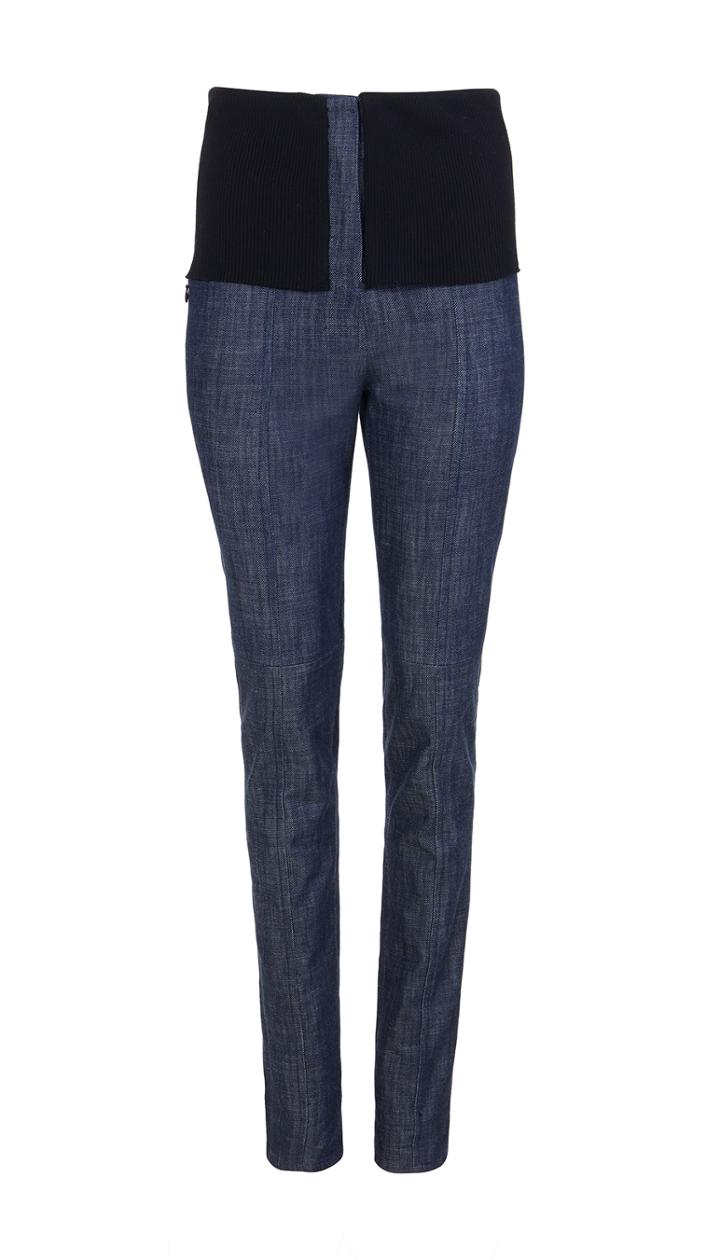 Raw Denim Camille High Waisted Skinny Pants