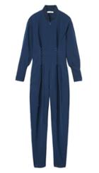 Drape Twill Lace Up Corset Jumpsuit
