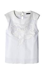 Floral Embroidered Sleeveless Top