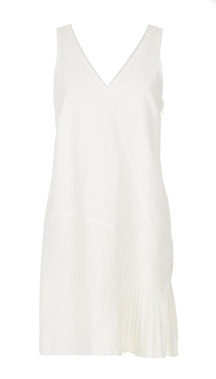 Annelie Linen Seamed Dress