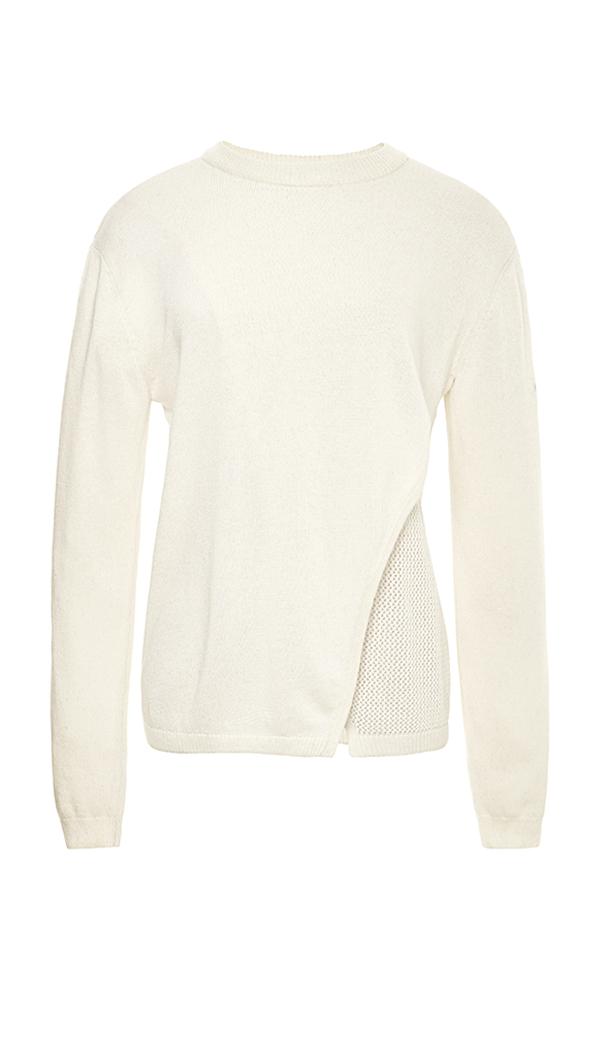 Melange Crossover Sweater