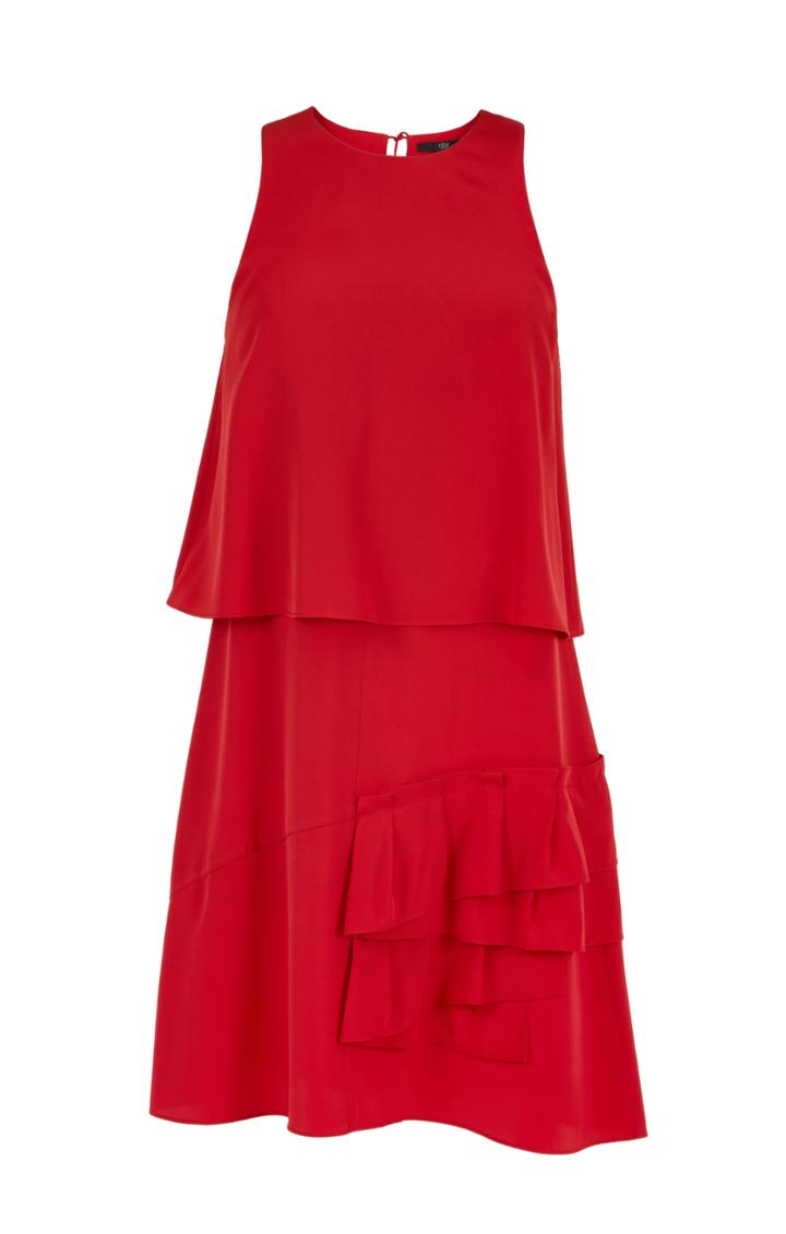 Sophia Silk Ruffle Dress