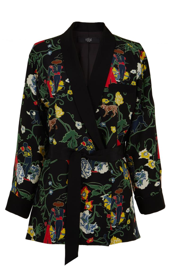 Seville Printed Smoking Jacket
