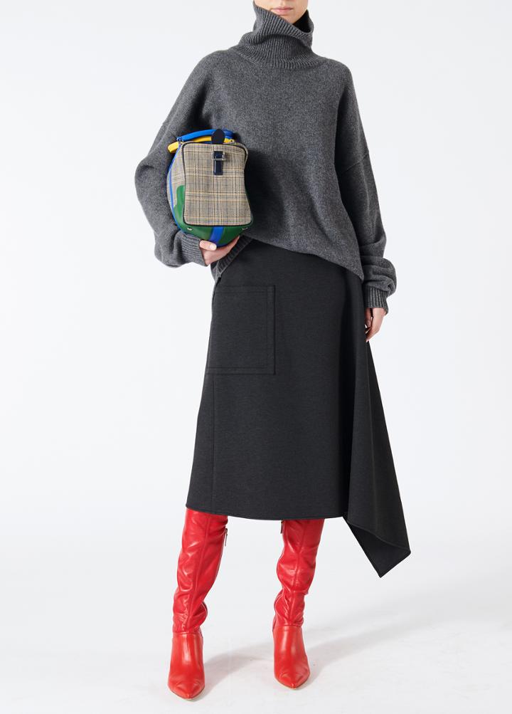 Cashmere Oversized Turtleneck Pullover