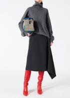 Cashmere Oversized Turtleneck Pullover