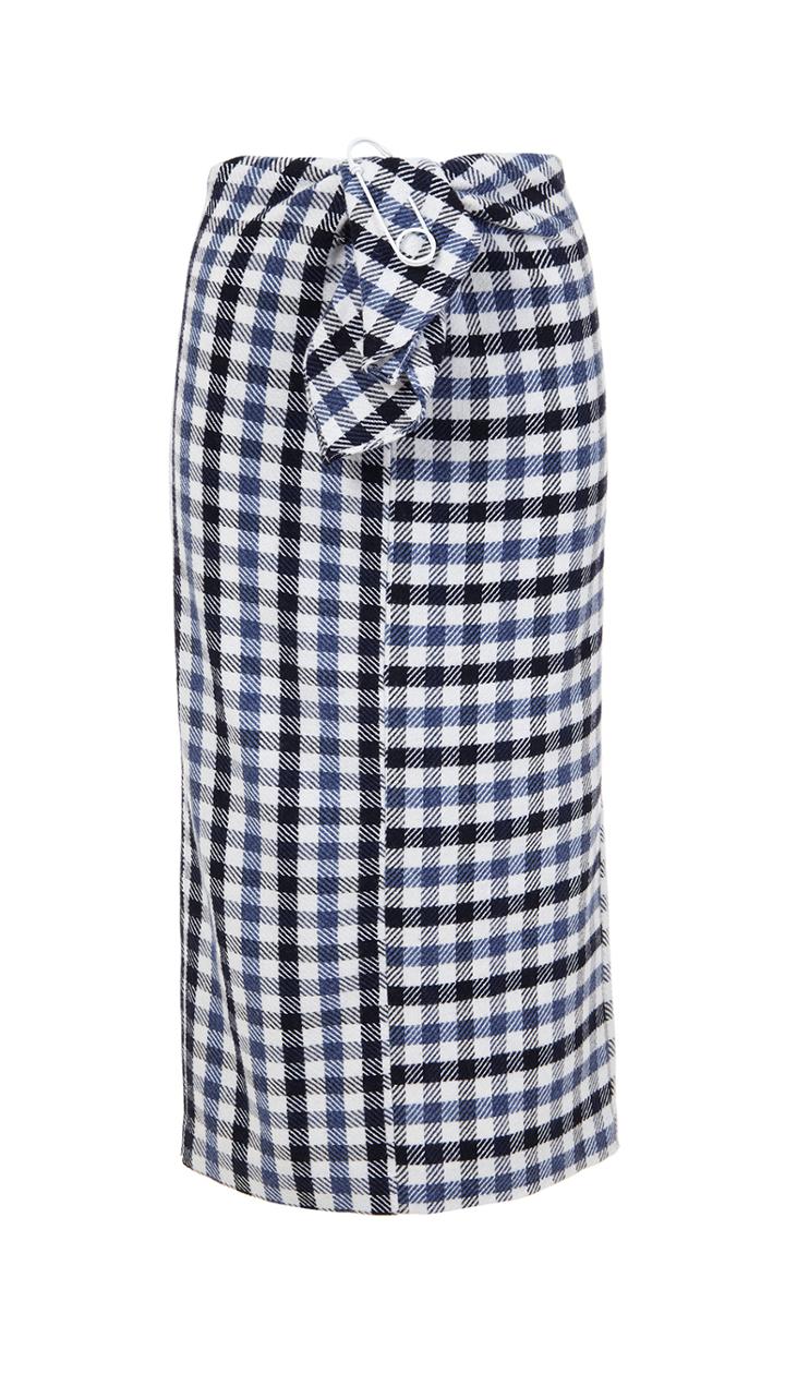Fairfax Gingham Tie Front Skirt