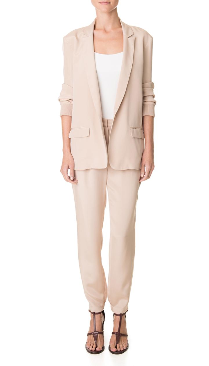 Seleste Silk Suiting Relaxed Blazer