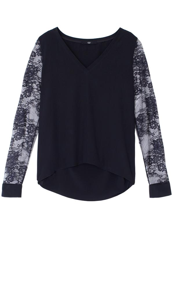 Chantilly Lace Sleeve Top