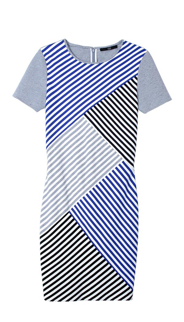 Racetrack Stripe Bandage Dress