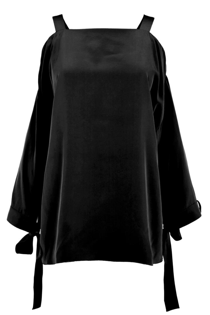 Silk Tie Detail Top