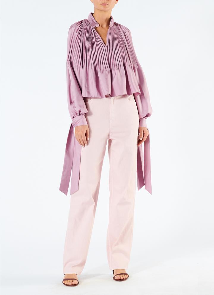 Mendini Twill Cropped Edwardian Top