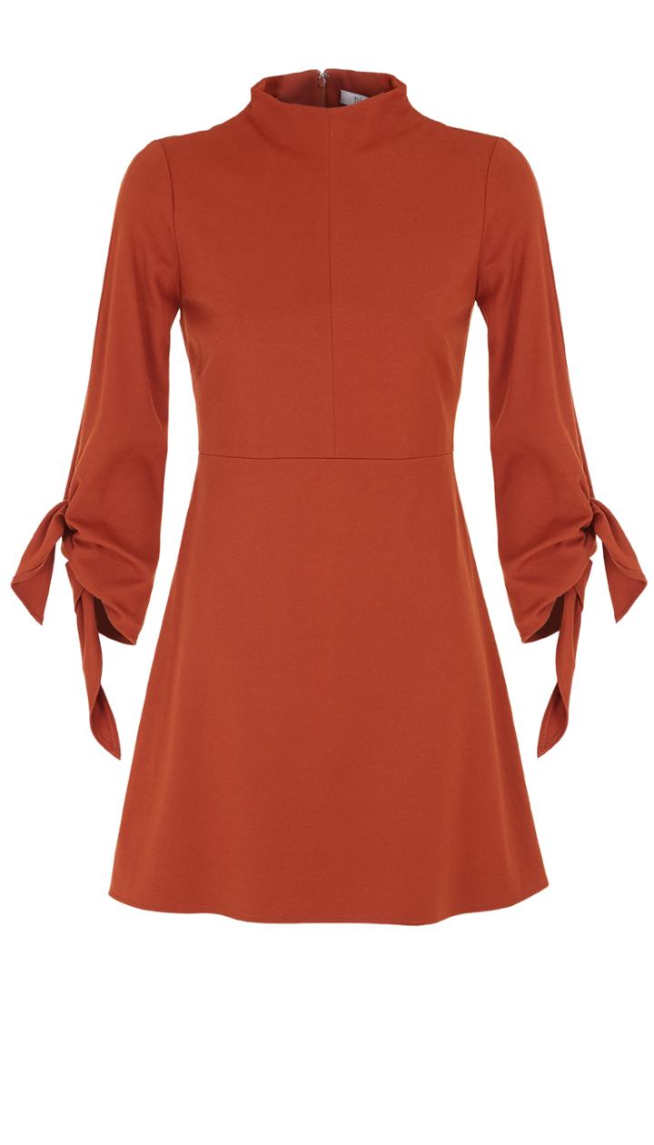 Bond Stretch Knit Tie Sleeve Dress