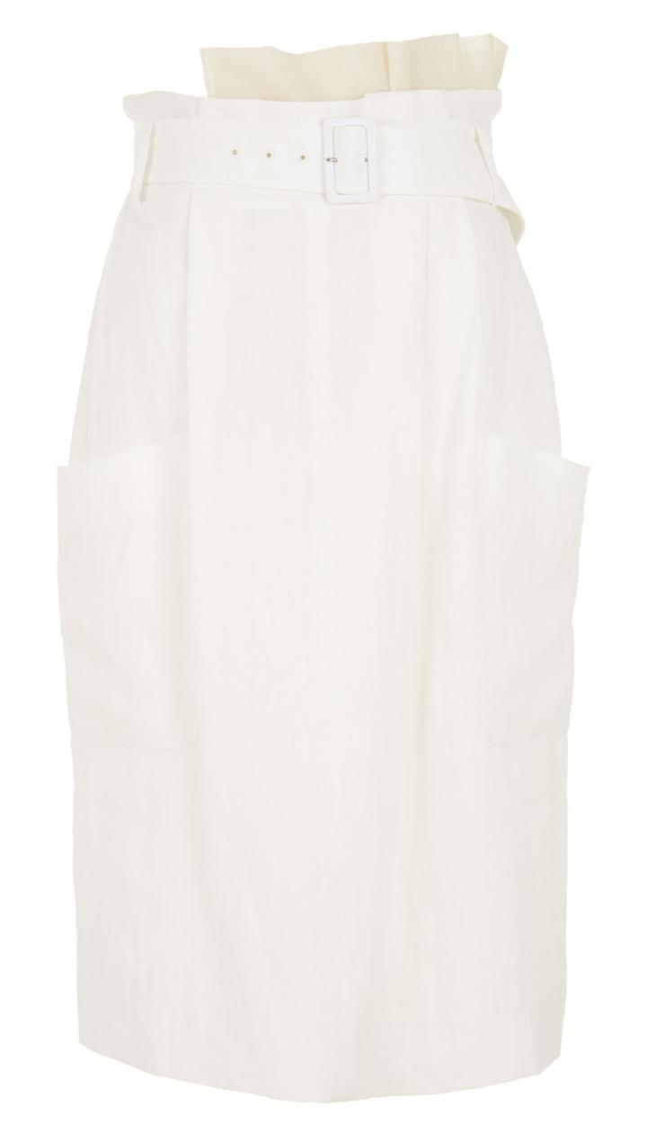 Annelie Linen Paperbag Skirt