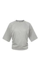 Shirred Back Cut Out Raglan Tee