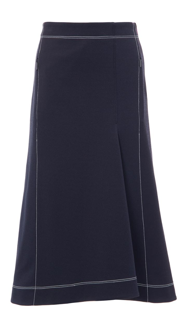 Stretch Cavalry Twill Sculpted Skirt