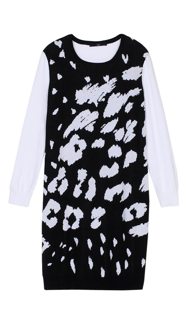 Ditzy Leopard Sweater Dress