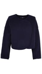 Luxe Double Faced Reversible Cropped Jacket