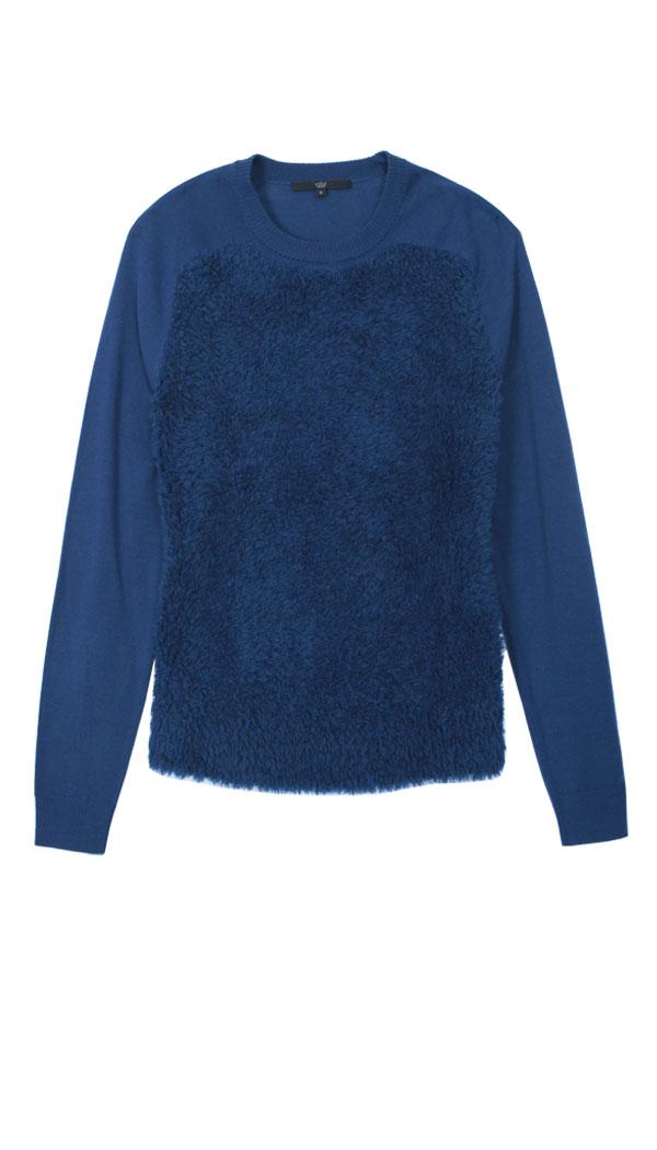 Furry Crew Neck Pullover