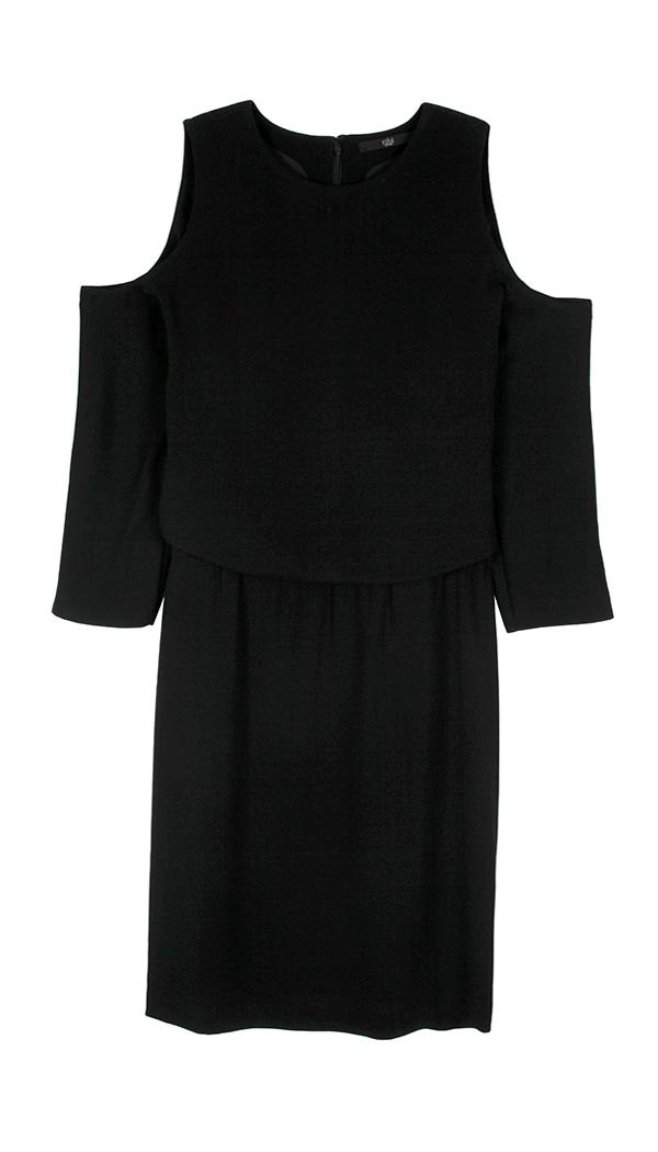 Savanna Crepe Cold Shoulder Dress